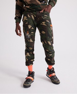 Superdry Icon Parachute Cargo Férfi Nadrág Zöld/Camo | JFLKN7368